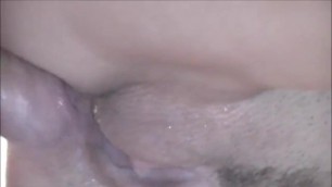 Sex, Cum and Pee in Pussy, Extreme Closeup