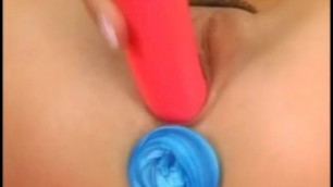 Anna's Double Sextoy Penetration