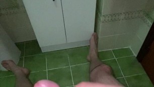 I jerk off in the bathroom before bed