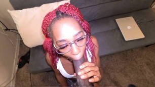 EBONY SCHOOLGIRL FUCKED BY STEP-BROTHER RIGHT AFTER CLASS