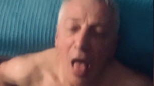 Grandpa sucking like a pro