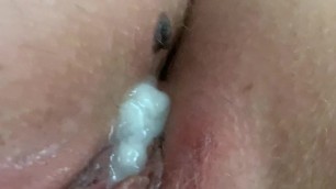 Wife has first cuckold creampie