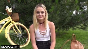 Kenzie Kai flashing her tiny tits in public