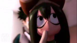 My Hero Academy&colon; Tsuyu Asui having sex with Izuku Midoriya &lbrack;SFM With Sound&rsqb;