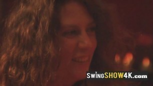 Naughty swingers are fucking and swinging in a wild orgy while wearing hot lingerie.