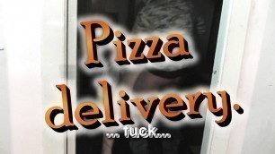 Pizza delivery. Pizza delivery man fucke doggystyle Milf in kitchen and cum in pussy. Creampie. Cumshot. Sex doggy style