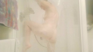 Innocent masturbation in the shower